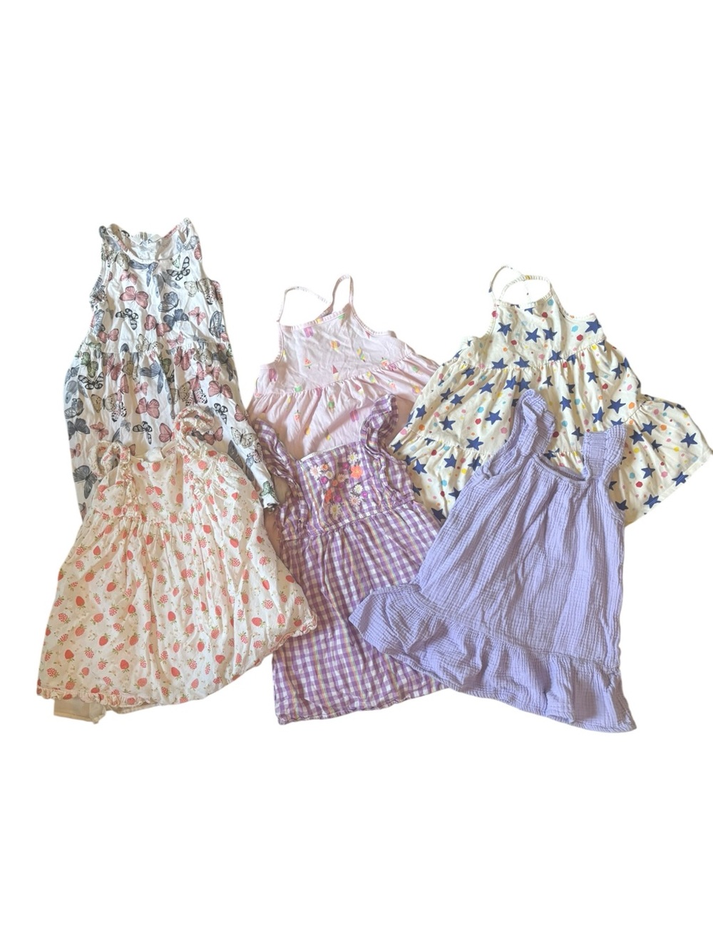 Girls 4T Dress Bundle | 6 Dresses | Cat & Jack, H&M, Joie & Wonder Nation